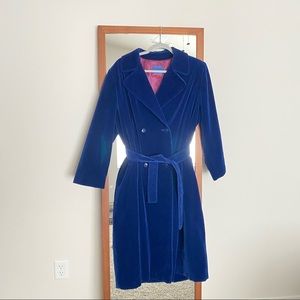 Carol Cohen Drizzle Vintage velour trench coat
